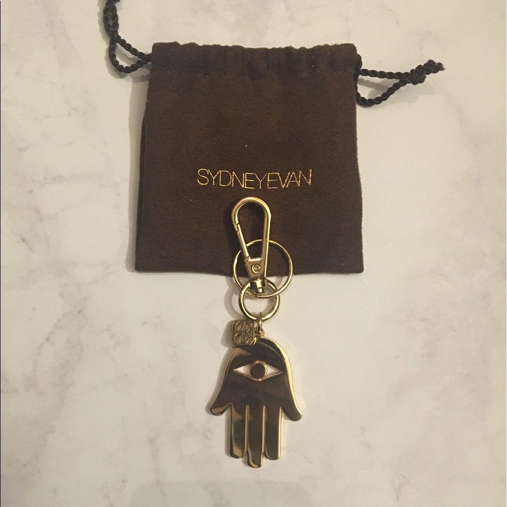 Hamsa Gold Metal Keychain